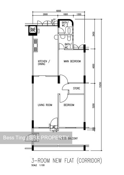 Blk 311 Hougang Avenue 5 (Hougang), HDB 3 Rooms #240772931